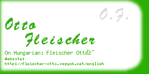 otto fleischer business card